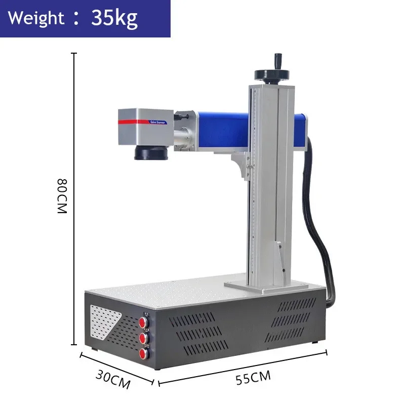 ماكينة نقش بالليزر الليفي 20 و - مراجعة Fiber Laser Marking Machine 30W وسعره