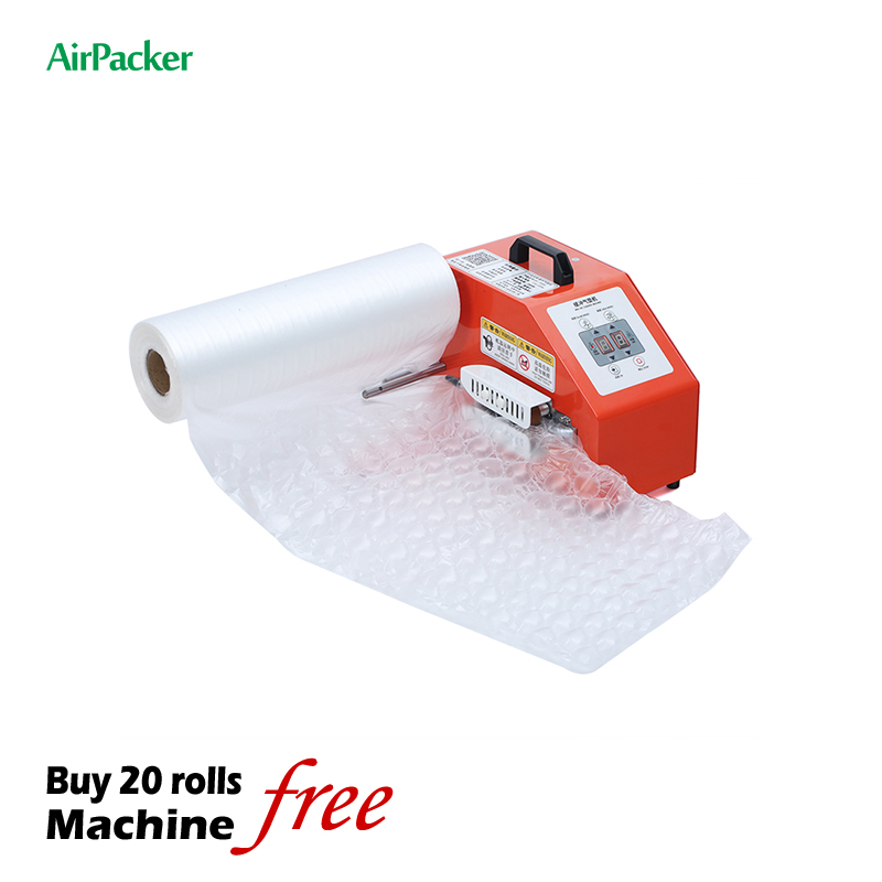 آلة تغليف صغيرة بالفقاعات الهو - مراجعة Air Bubble Wrap Roll Packaging وسعره