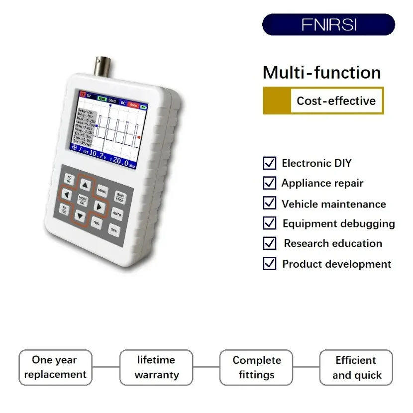جهاز قياس الإشارة الرقمي المحم - مراجعة Fnirsi Digital Oscilloscope Handheld وسعره