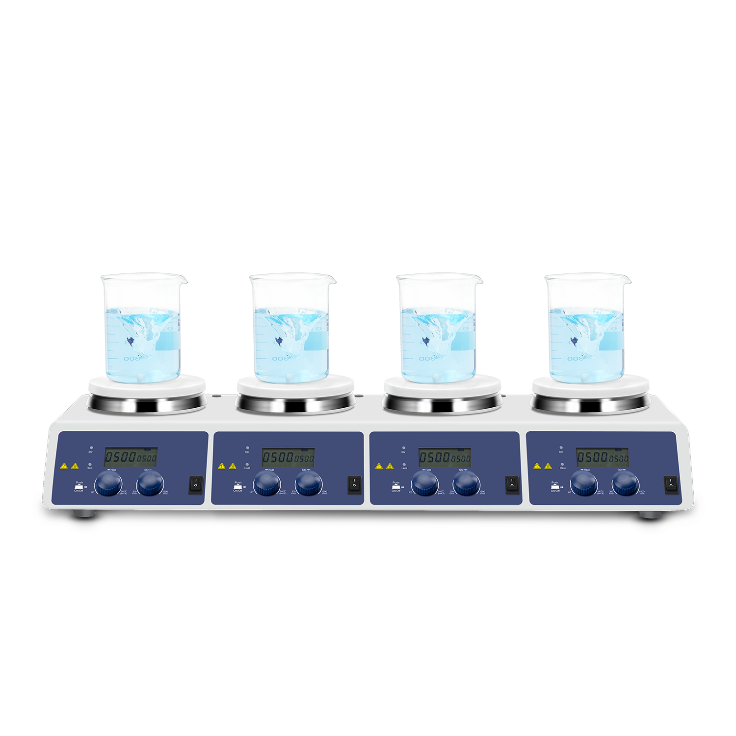 MS-H340-S4 LCD 4 قناة الرقمية  - مراجعة Lab Magnetic Stirrer Hot Plate وسعره
