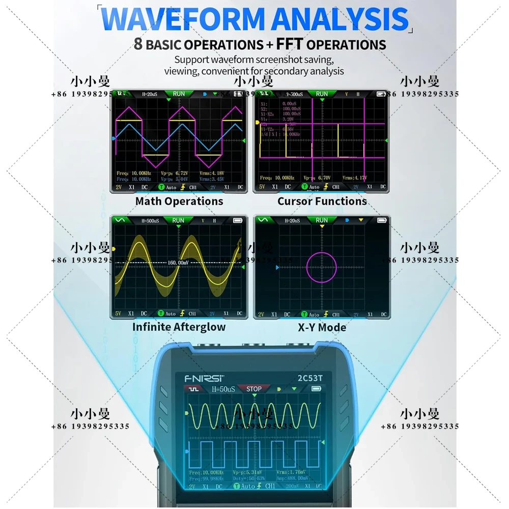 جهاز قياس الإشارة المحمول FNIR - مراجعة Fnirsi Digital Oscilloscope Handheld وسعره