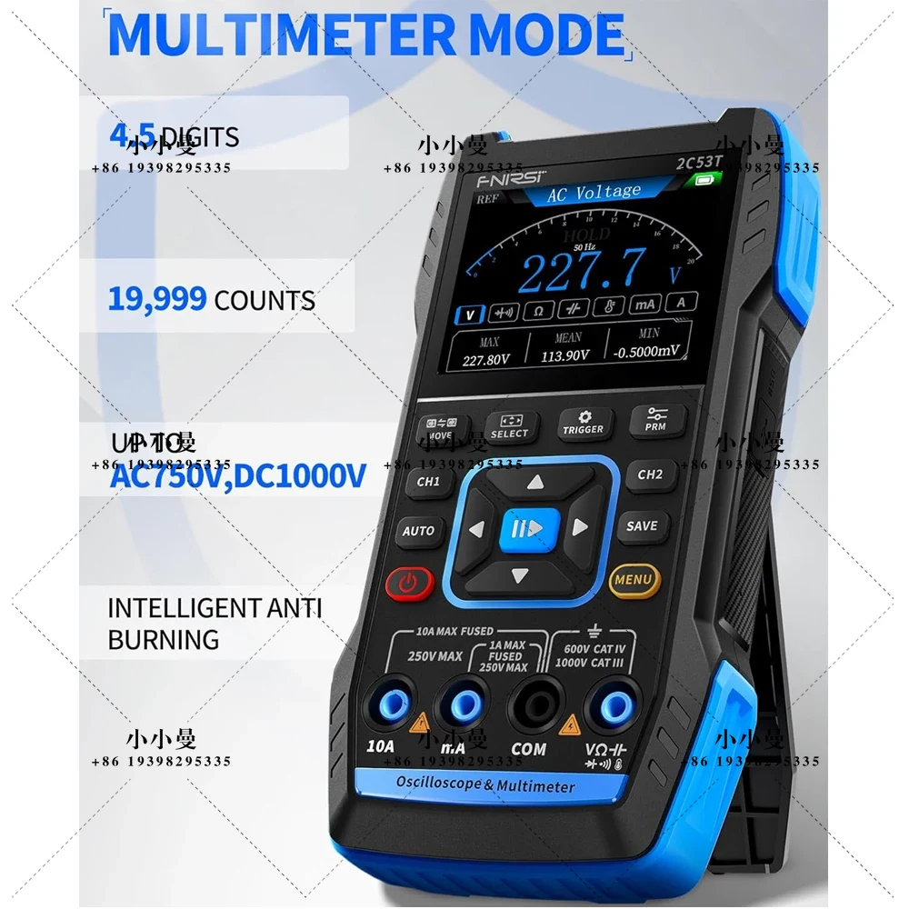 جهاز قياس الإشارة المحمول FNIR - مراجعة Fnirsi Digital Oscilloscope Handheld وسعره
