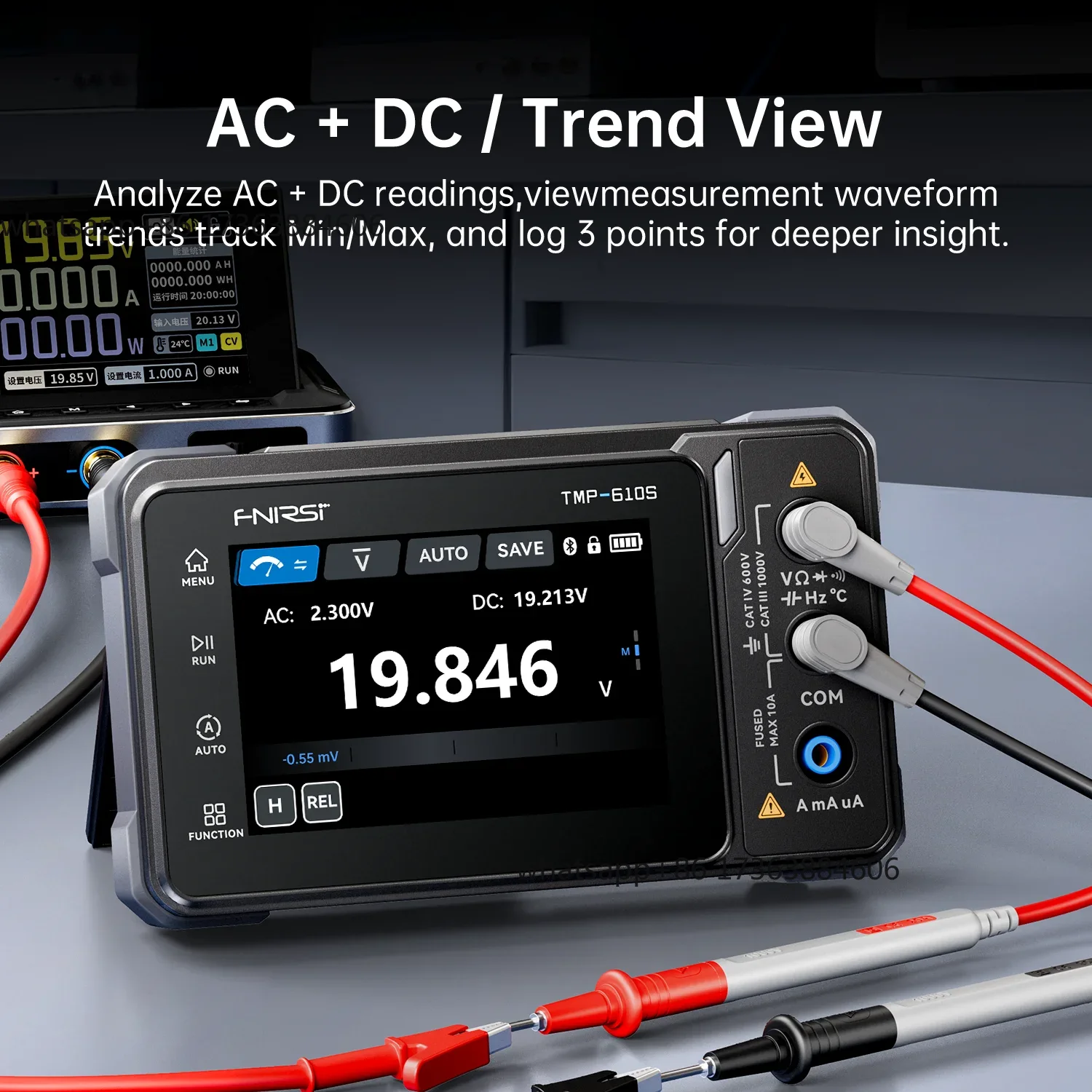 جهاز قياس رقمي FNIRSI TMP-610S - مراجعة Fnirsi Digital Oscilloscope Handheld وسعره