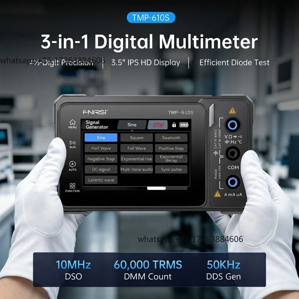 جهاز قياس رقمي FNIRSI TMP-610S - مراجعة Fnirsi Digital Oscilloscope Handheld وسعره
