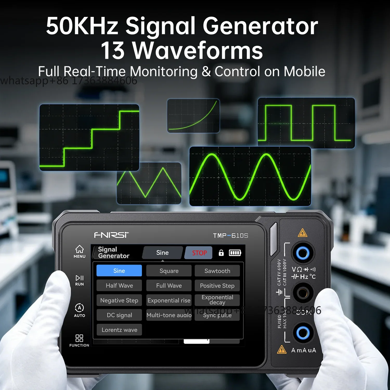 جهاز قياس رقمي FNIRSI TMP-610S - مراجعة Fnirsi Digital Oscilloscope Handheld وسعره