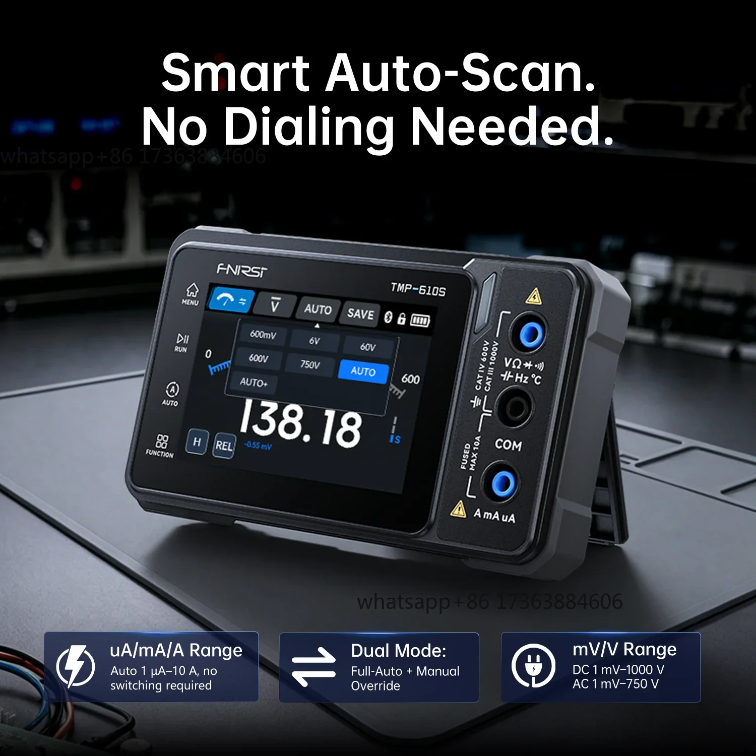 جهاز قياس رقمي FNIRSI TMP-610S - مراجعة Fnirsi Digital Oscilloscope Handheld وسعره