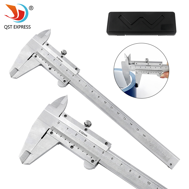 QSTEXPRESS-فرجار معدني ، أداة  - مراجعة Digital Caliper 150Mm Stainless Steel وسعره