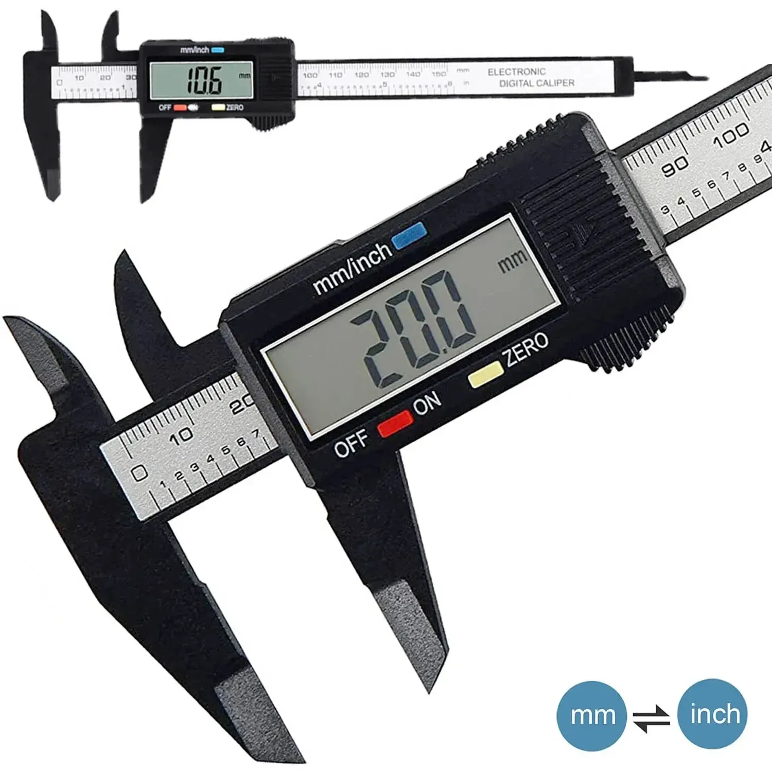 فرجار رقمي من ألياف الكربون 15 - مراجعة Digital Caliper 150Mm Stainless Steel وسعره